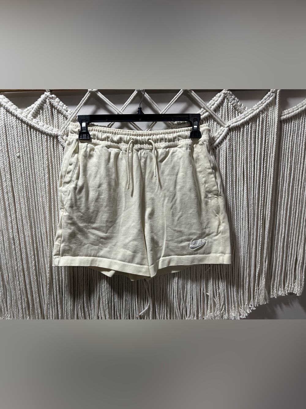 Nike Women's Cream Pull‑On Athletic Shorts